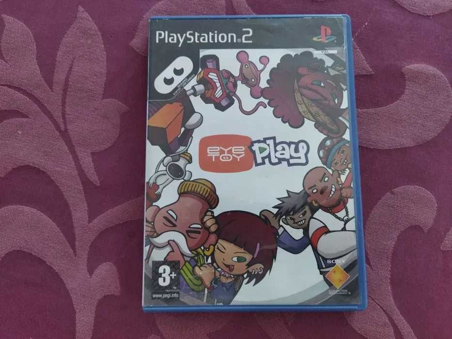 PS2 - Jogo Eye Toy Play - Completo com Manuais