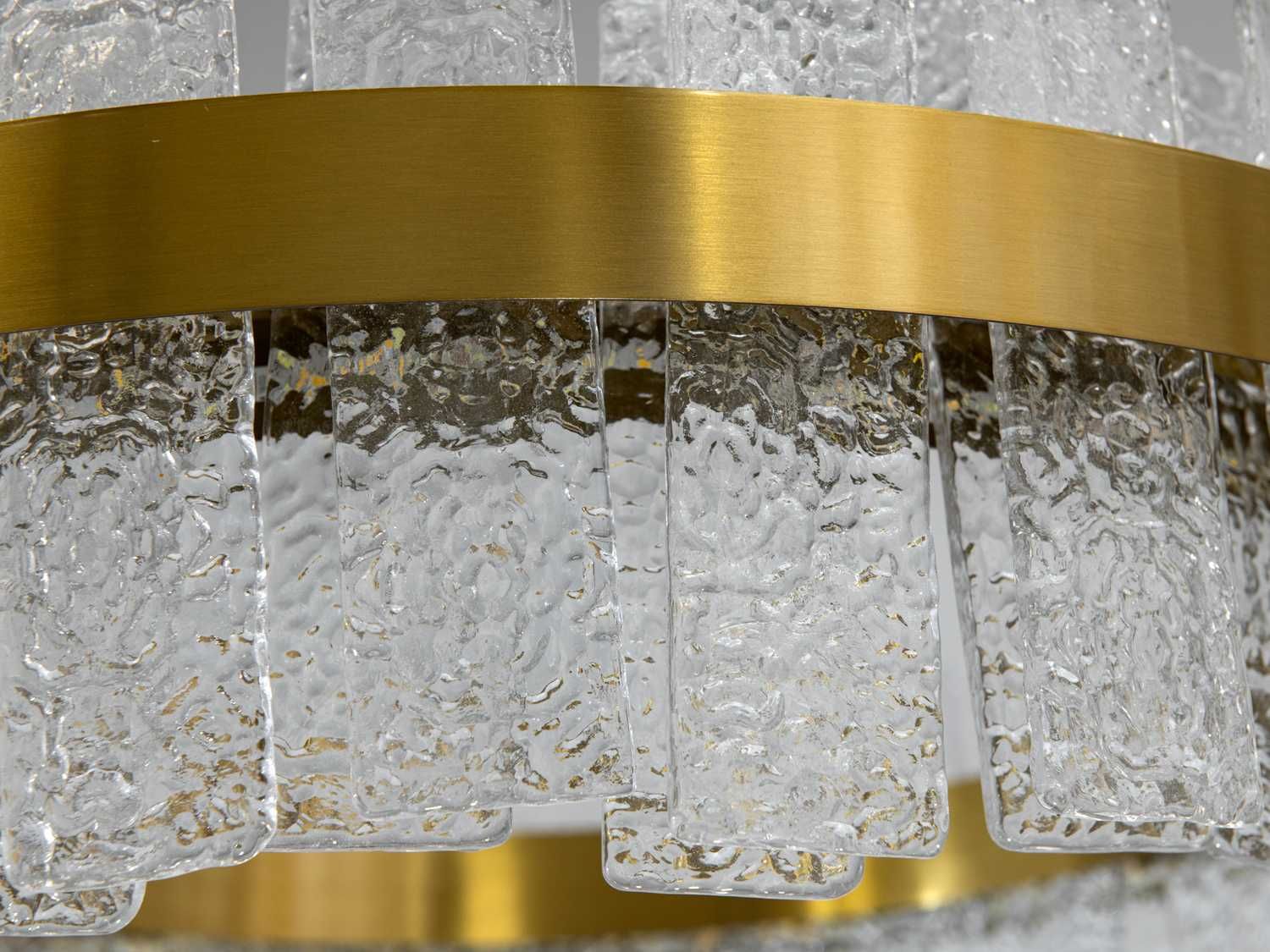 Вишукана кришталева LED люстра для зали, колір бронза, 140W 817/600BR