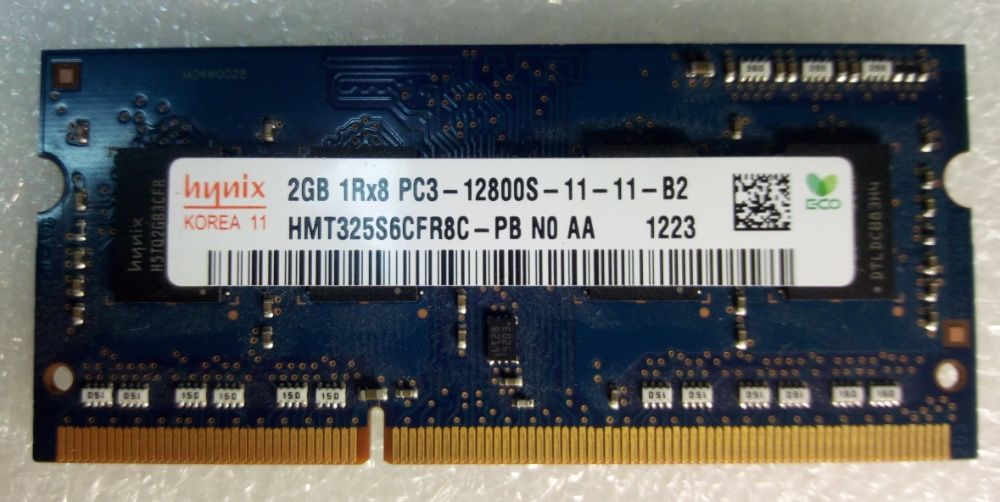 Memoria p/ Portatil 2GB PC3-12800S