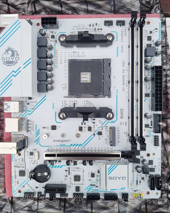 SOYO SY-B450M D4 PRO • AM4 • DDR4 • M.2 NVMe (нова, запакована)