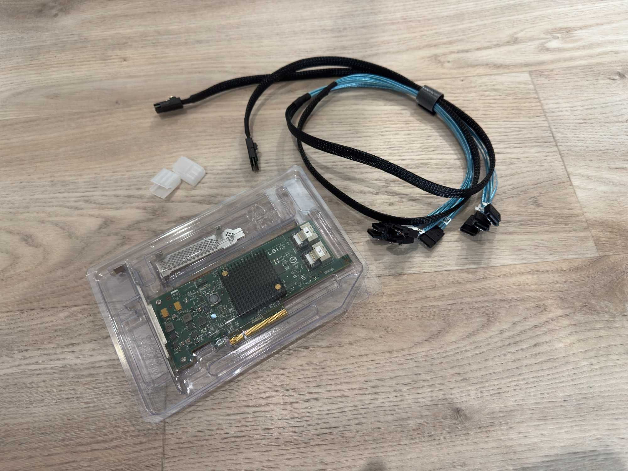 HBA Raid Controller LSI 9207-8i (IT Mode) + 2* SFF8087 - SATA kable