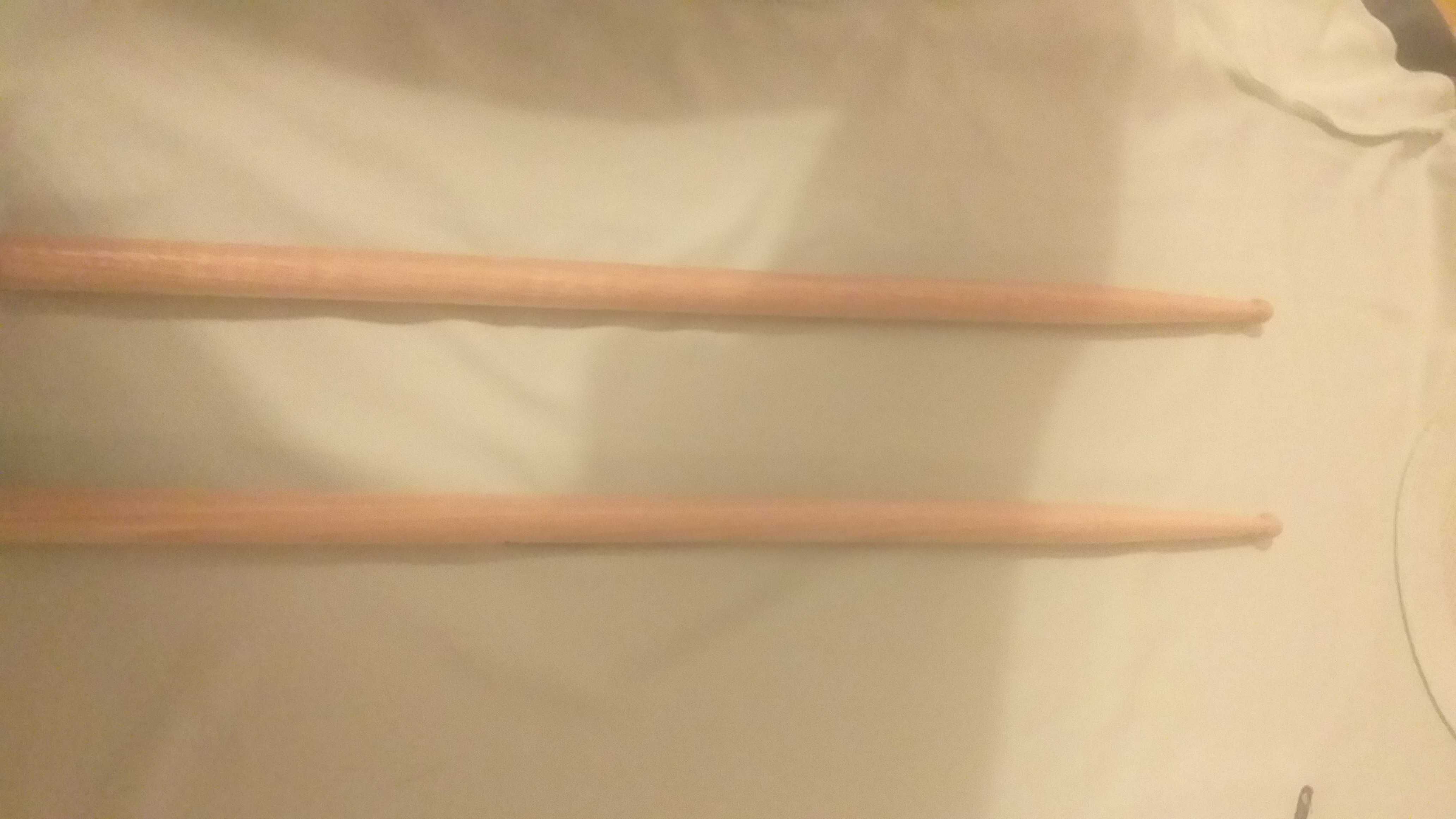 Baquetas bateria e caixa
