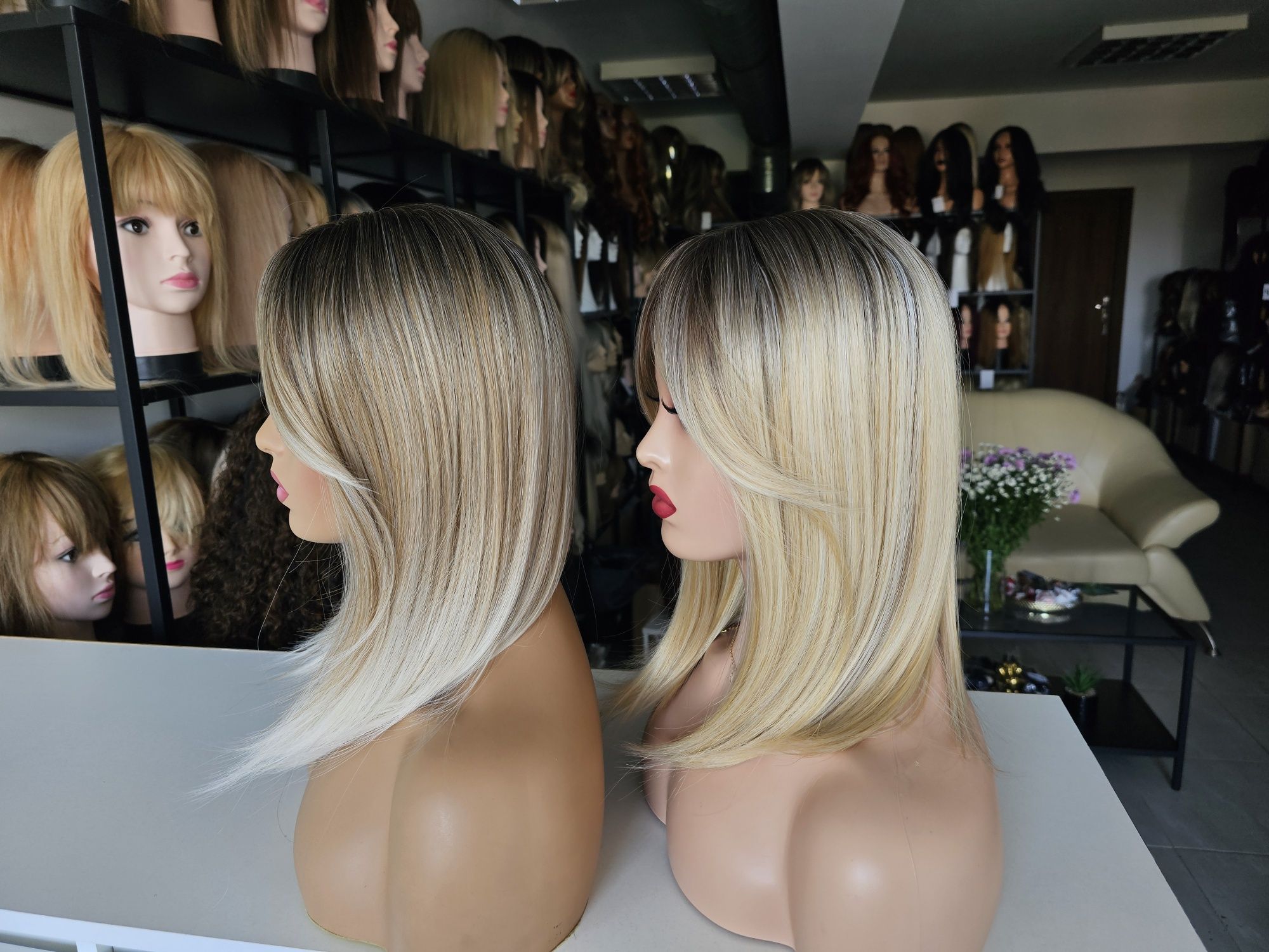 Tupet topper Nel beżowy blond słoneczny blond 3D naturalny efekt