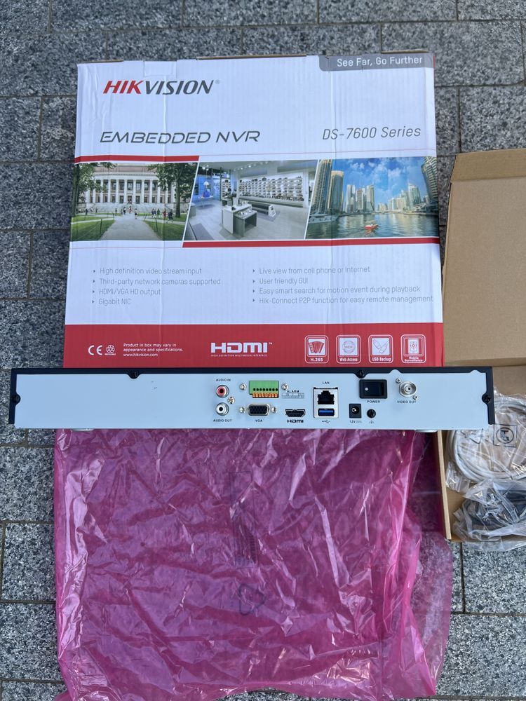 16-канальный сетевой видеорегистратор Hikvision DS-7616NXI-I2/4S,камер
