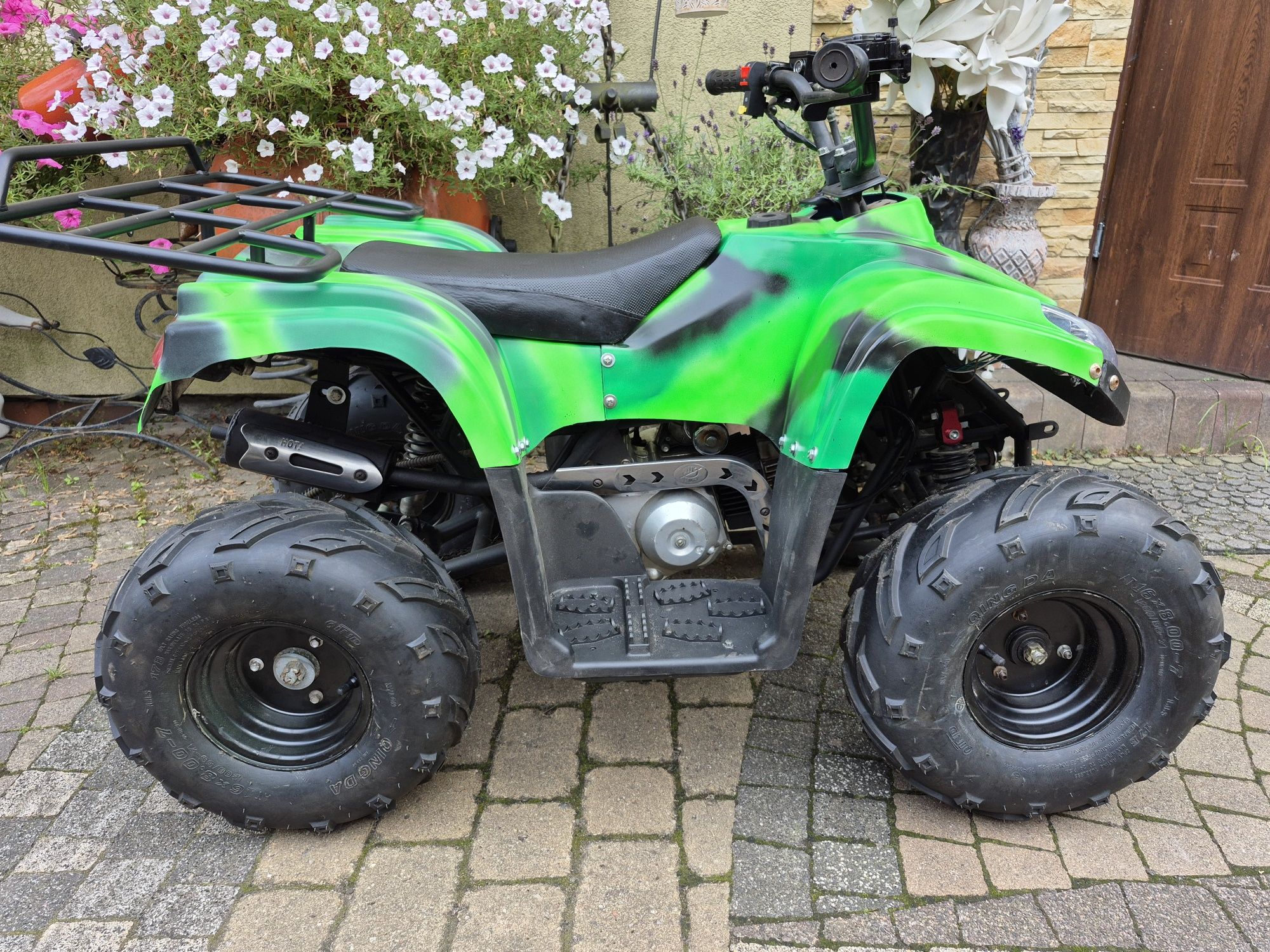 Quad 125 cm sprawny, nowe koła, 110 cm