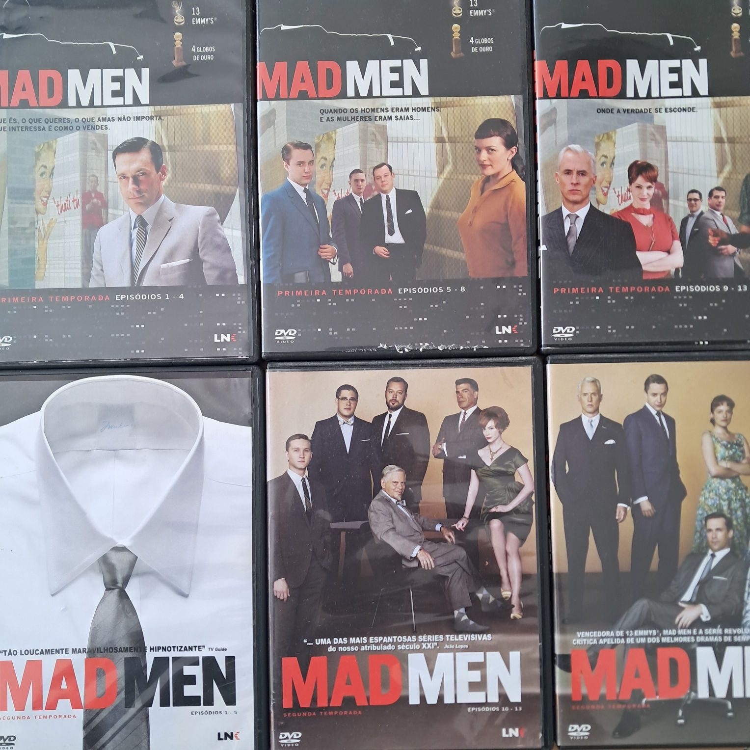 DVD MadMen T1 e T2