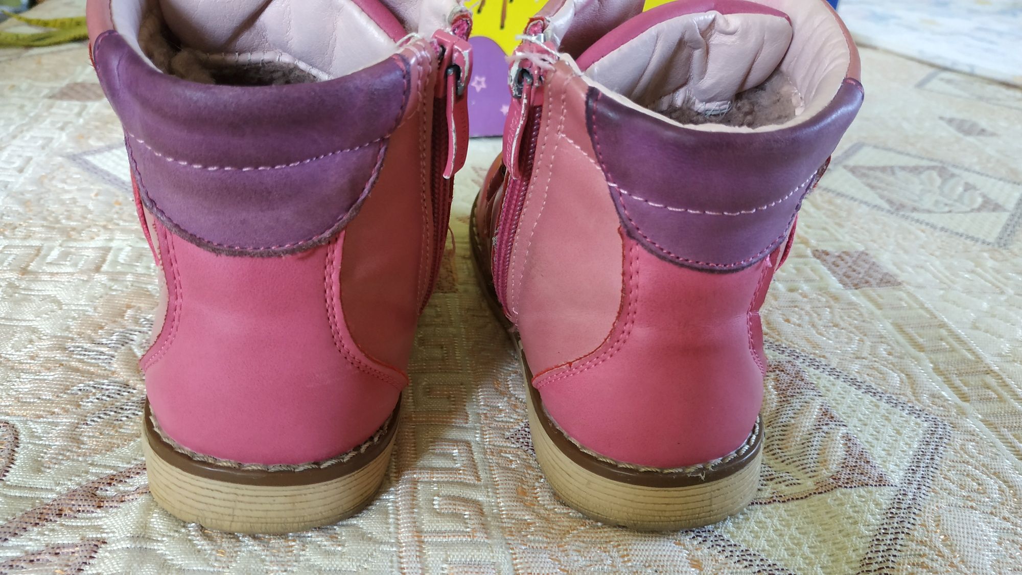 Чоботи зимові для дівчинки 26 р 16,5 см ботинки