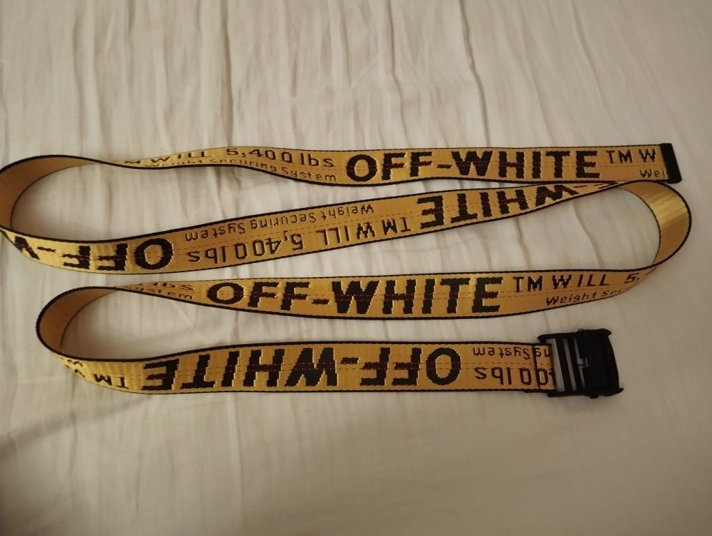 Pasek "off white" Okazja