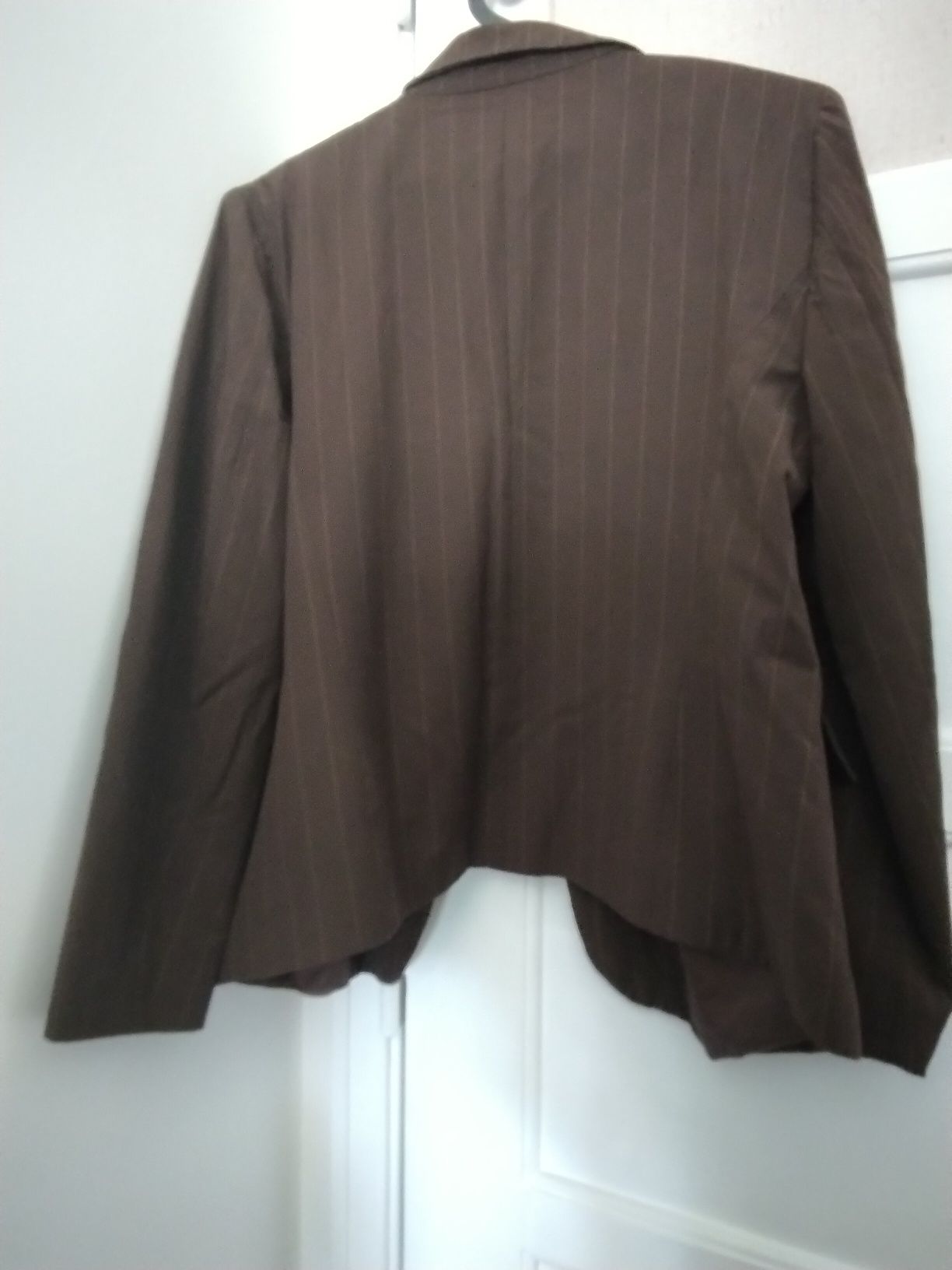 Blazer 42, castanho riscas beige