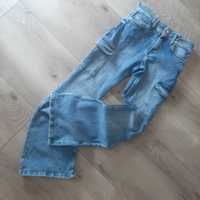 H&M dzwony bojówki jeansy 152