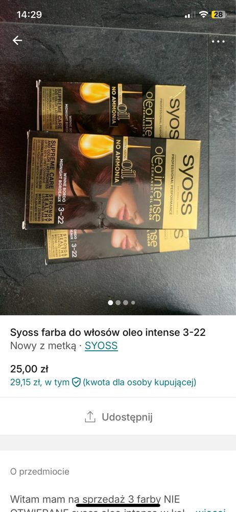 Farba syoss do wlosow