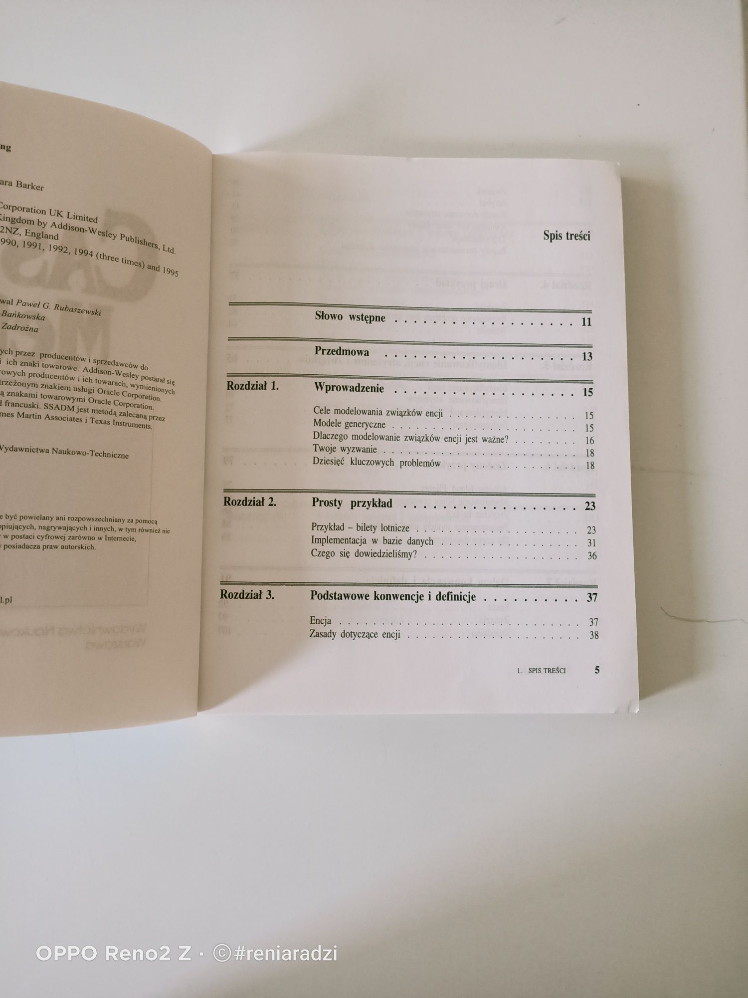 Modelowanie związków encji, Case Methods SM, R. Barker, 2005
