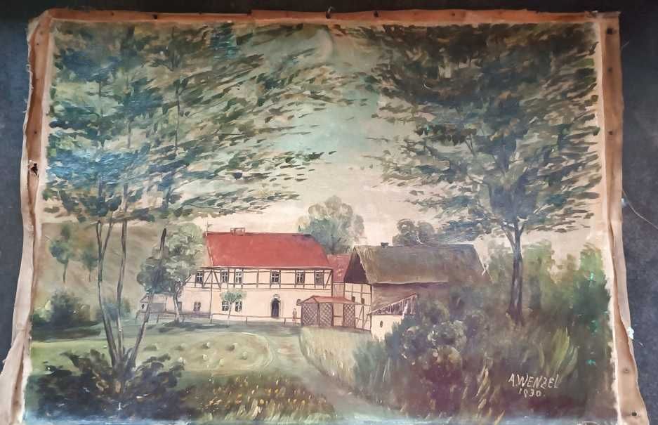Obraz podpisany A. Wenzel 1941 rok