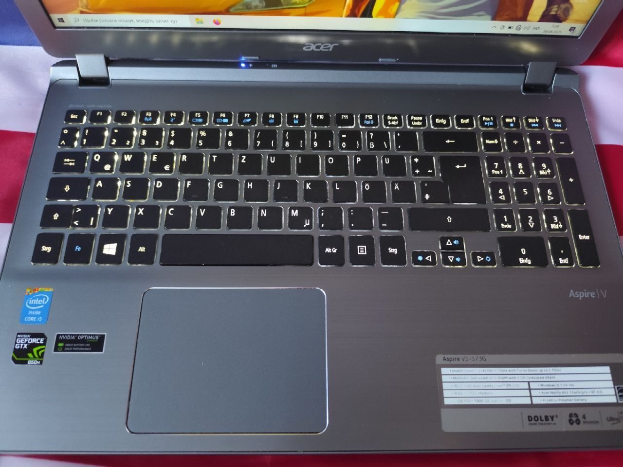 ‼️Ігровий Acer Aspire 5 15.6FHD/IPS/Core i5/GTX850M 4GB/12GB/SSD256GB