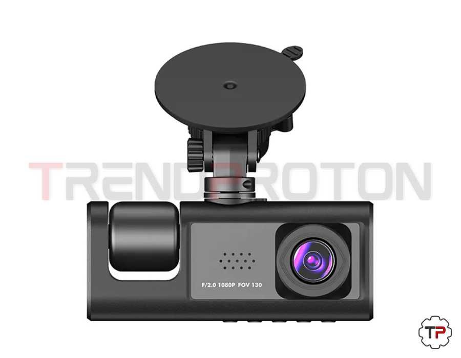 Dash Cam c/ 3 Câmaras (Traseira, Frontal e Interior)