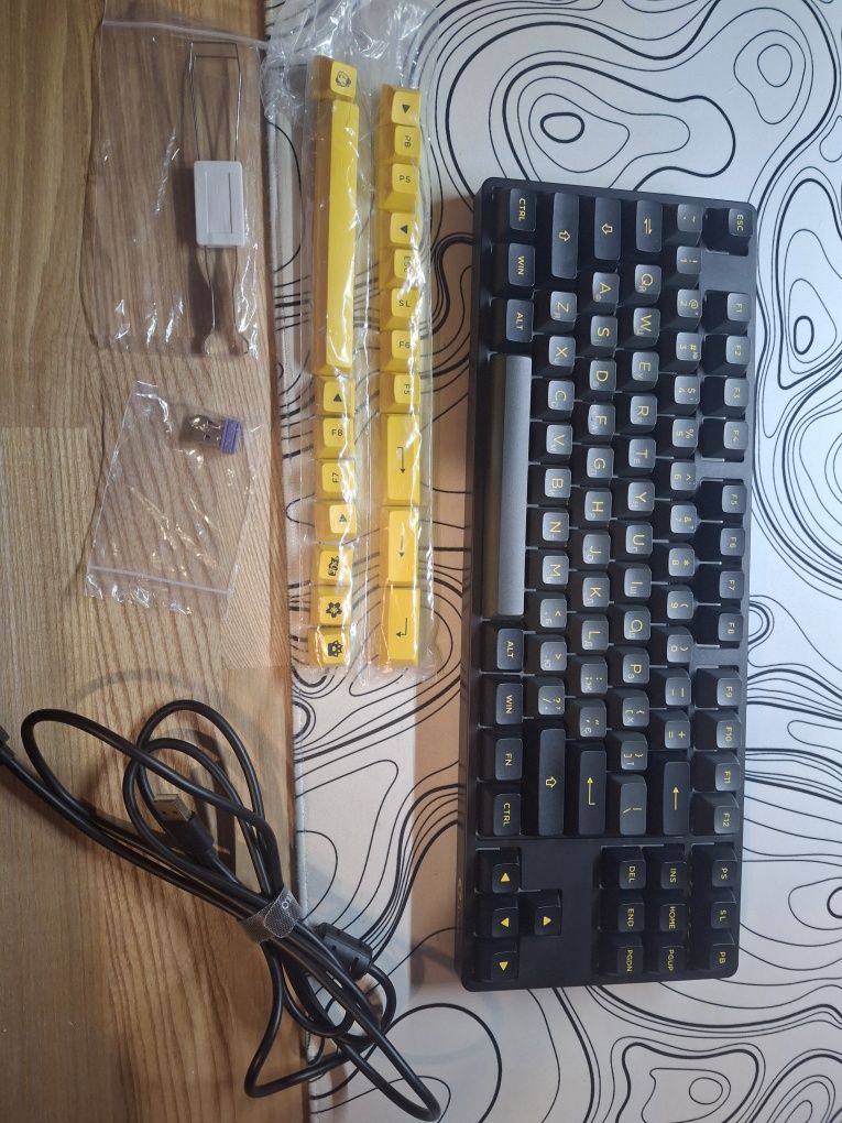 Клавиатура Akko 5087b plus v3 cream yellow