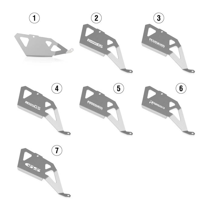 Proteção Válvula Escape Alumínio CNC BMW R1200GS R1250GS Adventure