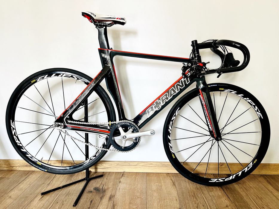 Rower torowy karbonowy 54, ostre koło, fixed gear, ellipse, dura ace,