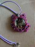 Wisiorek KOT. Biżuteria artystyczna, rękodzieło, handmade, sutasz