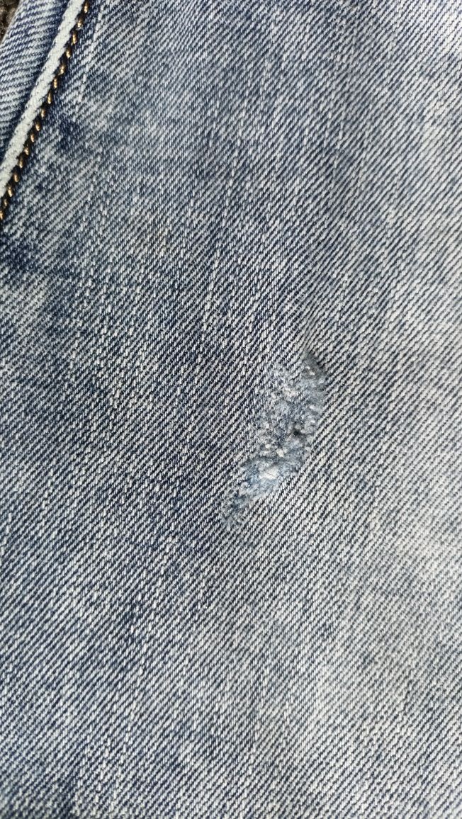 Jeansy spodnie biodrówki damskie L