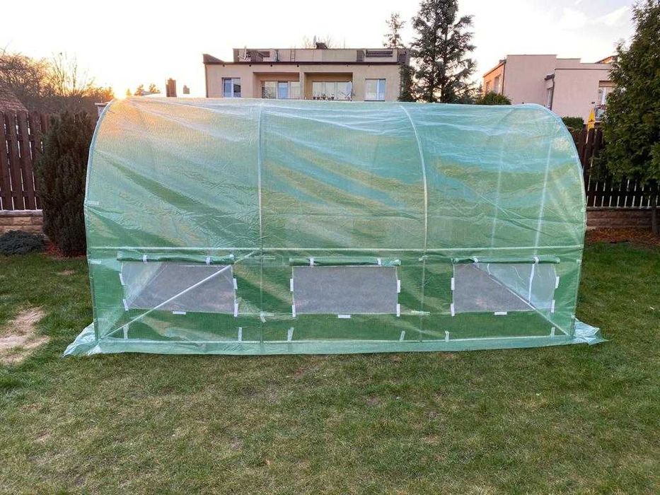 Tunel foliowy szklarnia 2,5 x 4 x 2 m konstrukcja fi 25mm