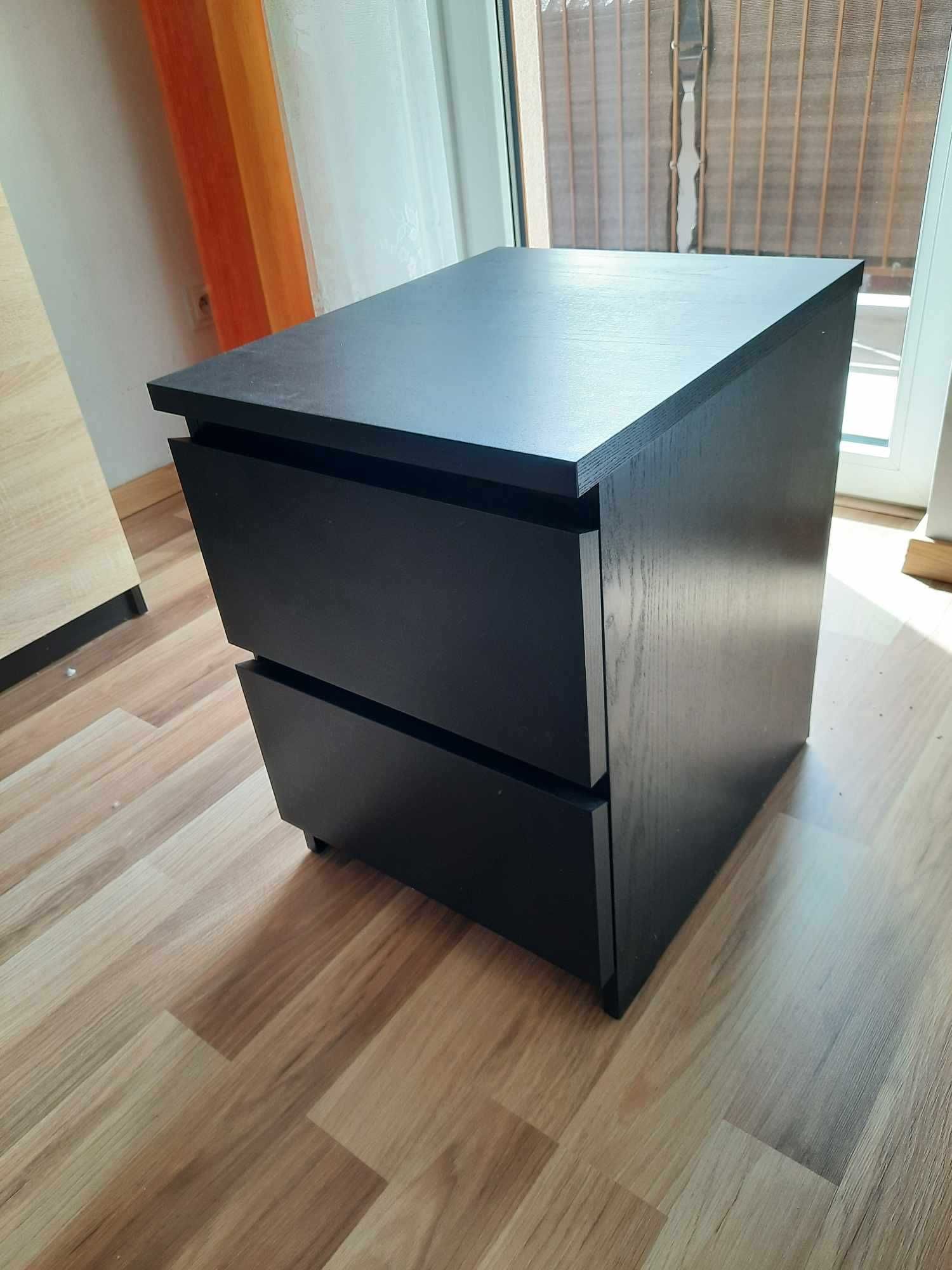 MALM komoda ikea czarna