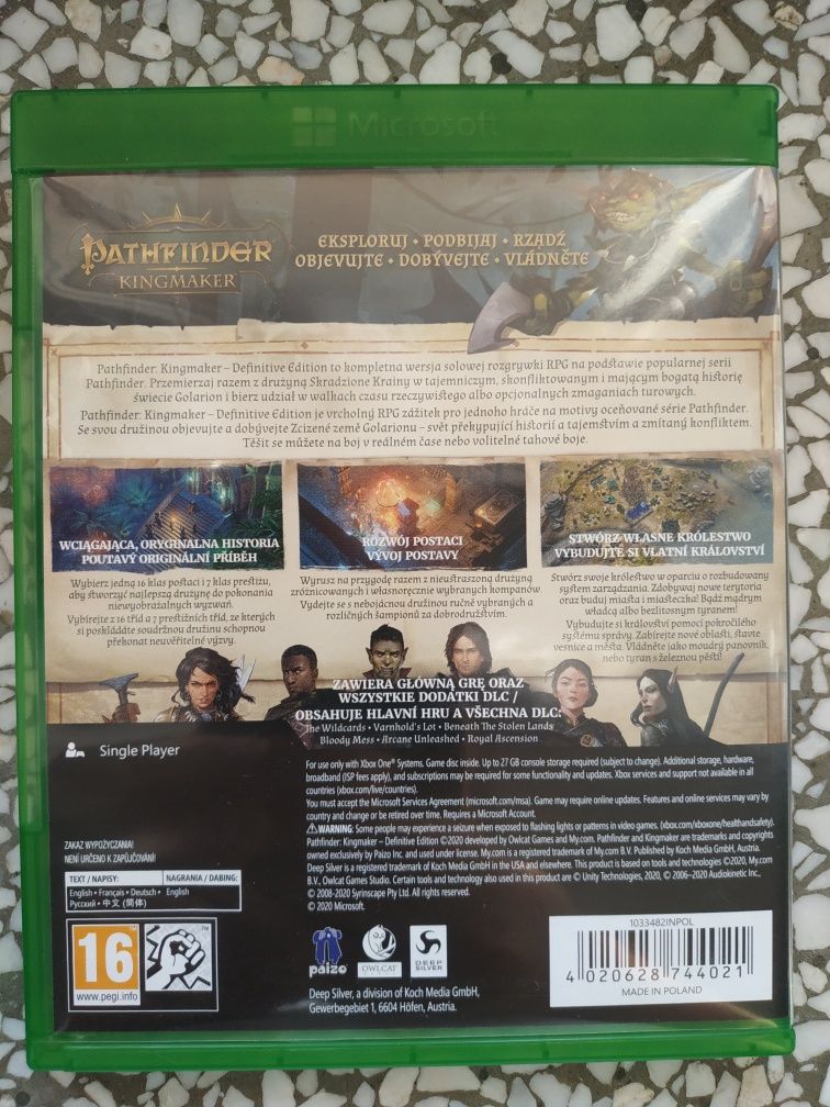 Pathfinder Kingmaker Definitive Edition Xbox one Series X