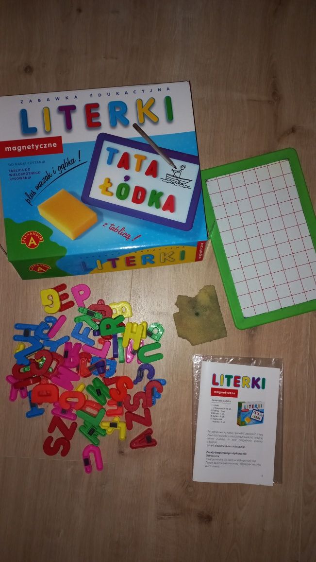 Literki magnetyczne i tablica Alexander 5+