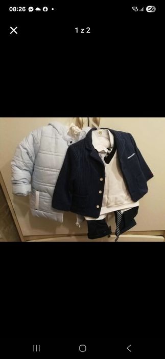 Komplet na chrzest dla chłopca