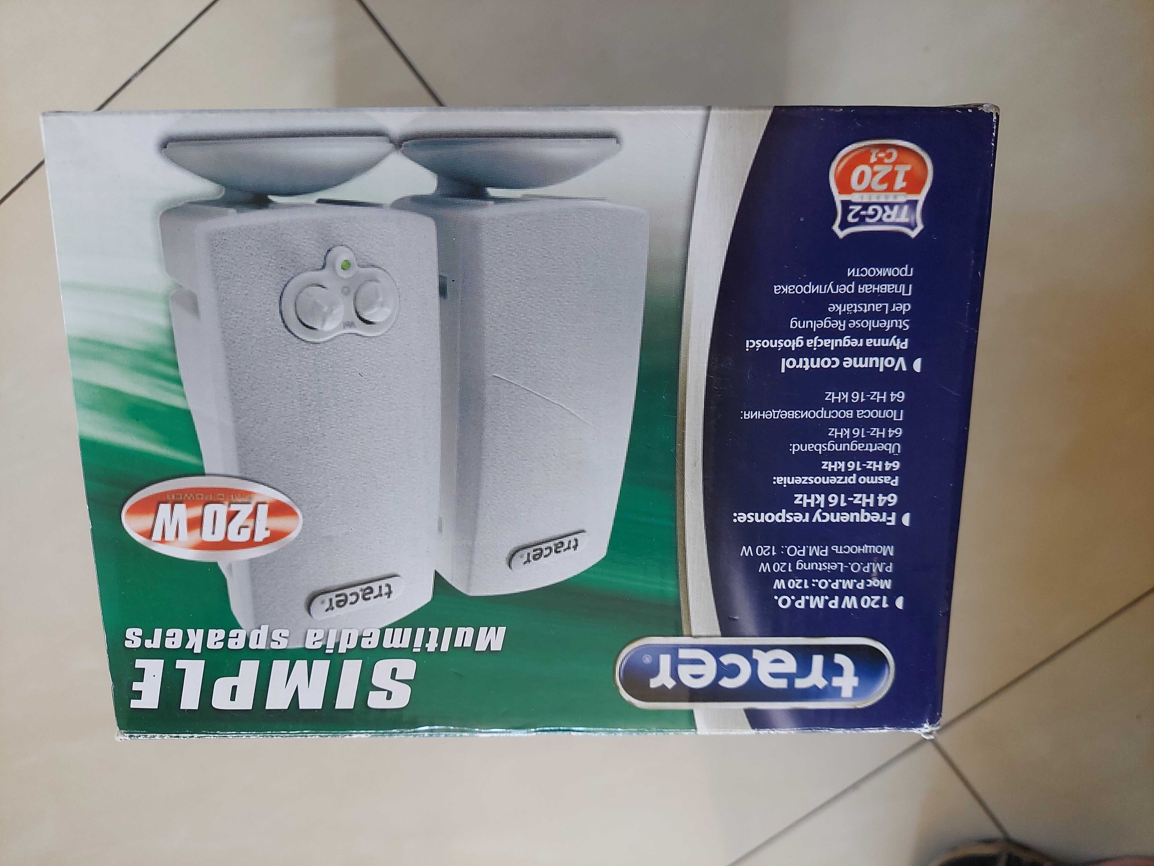 małe głośniki, kabel mini jack