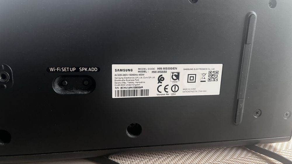 Soundbar Samsung HW-MS550