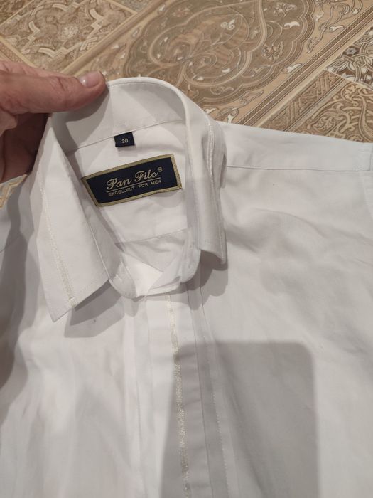 Біла сорочка і штани-трансформери на 10-12 років