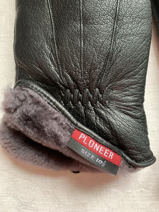 Рукавиці(перчатки)чоловічи шкіряні на хутрі