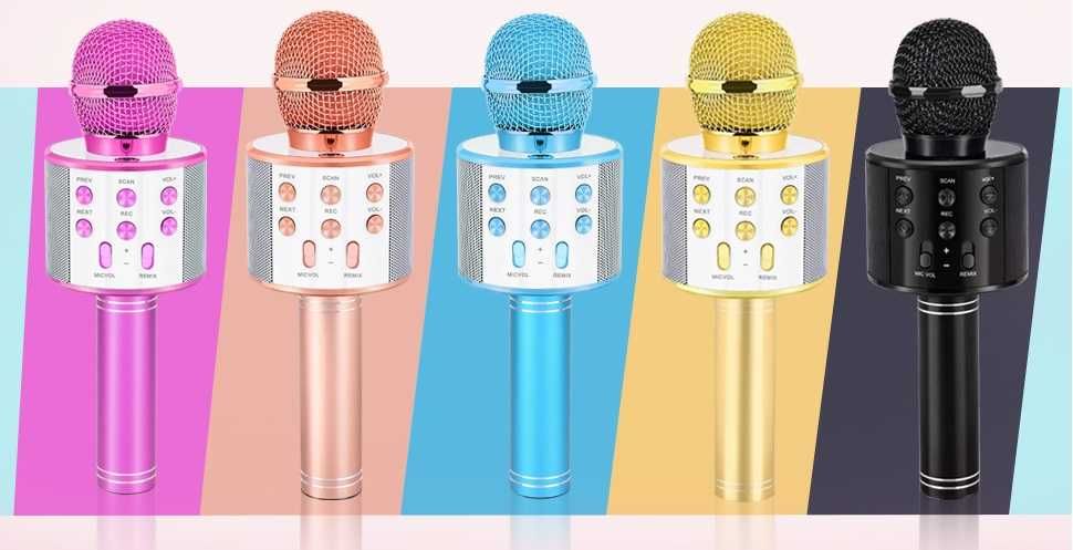 MIKROFON Bezprzewodowy Karaoke Głośnik BLUETOOTH + Kabel USB