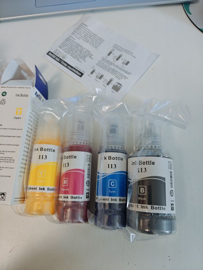 Tusz wkład uzupełniający zamiennik do drukarki Epson 113 N989