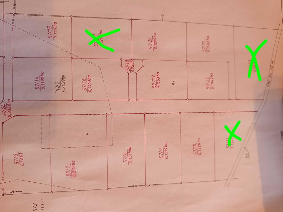 Działka w Chrustach Nowych (i dwie mniejsze)