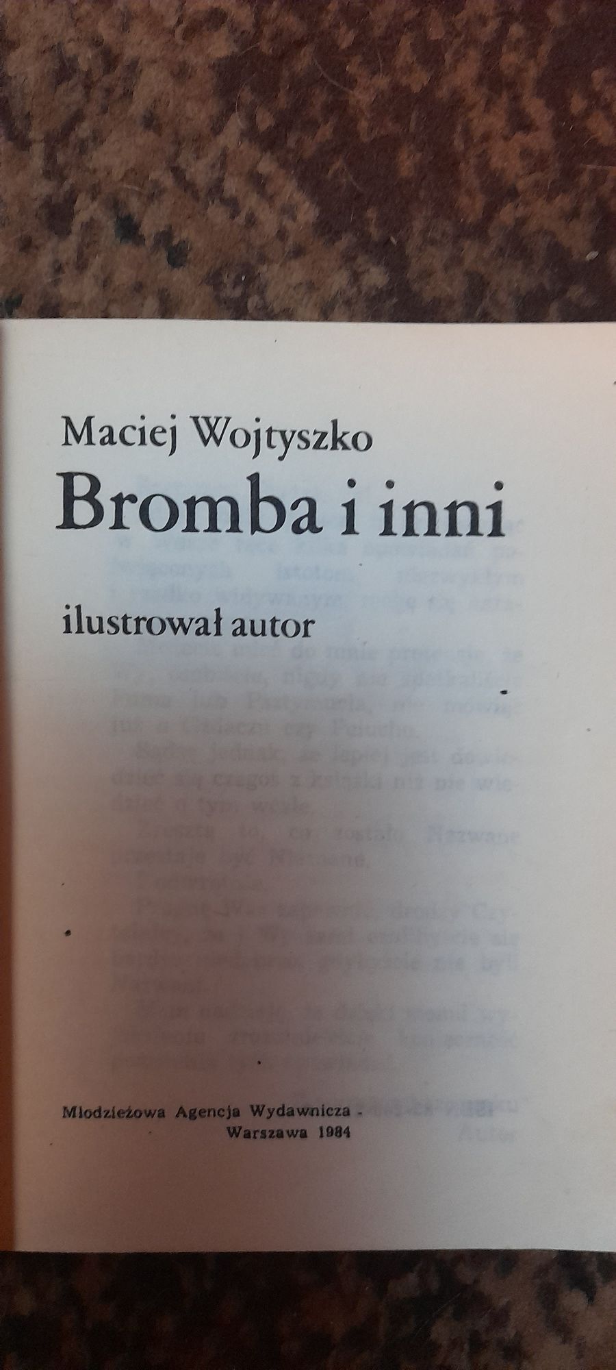 Bromba i inni - Maciej Wojtyszko wyd III 1984