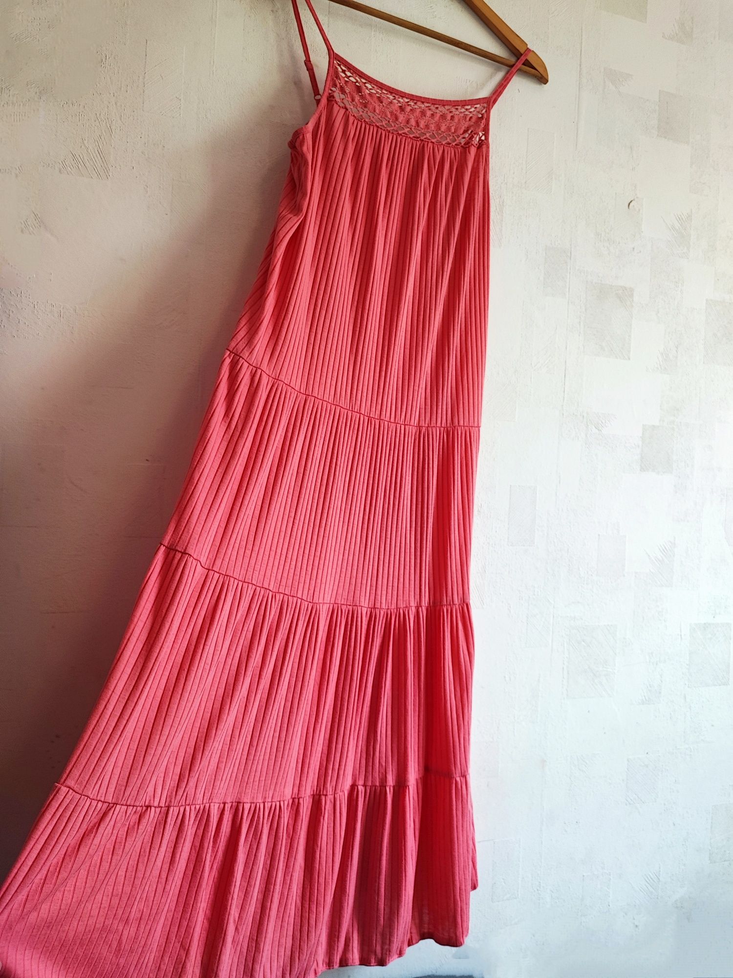 Długa letnia sukienka damska XL lato basic
