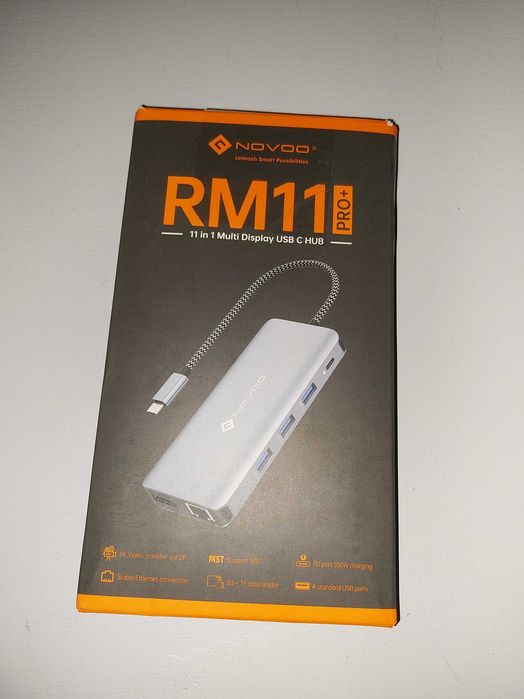 Stacja dokująca 11 in 1 Hub USB C 4K 60Hz RM11