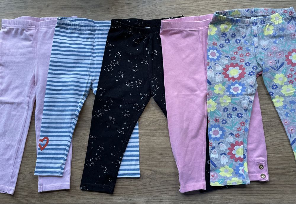 5 sztuk legginsow 86 cm