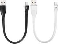 Silikonowy kabel micro USB 2-pak 25 cm USB 2.0 5 V/2,1 A 480 Mbps