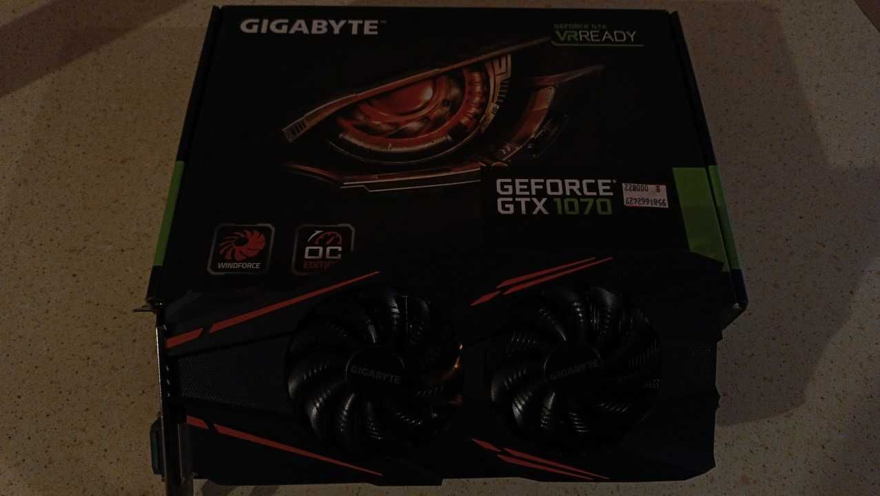 Gigabyte GTX 1070 8GB WindForce OC stan doskonały z komputera