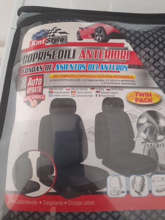 2 capas  novas para 2 bancos do carro