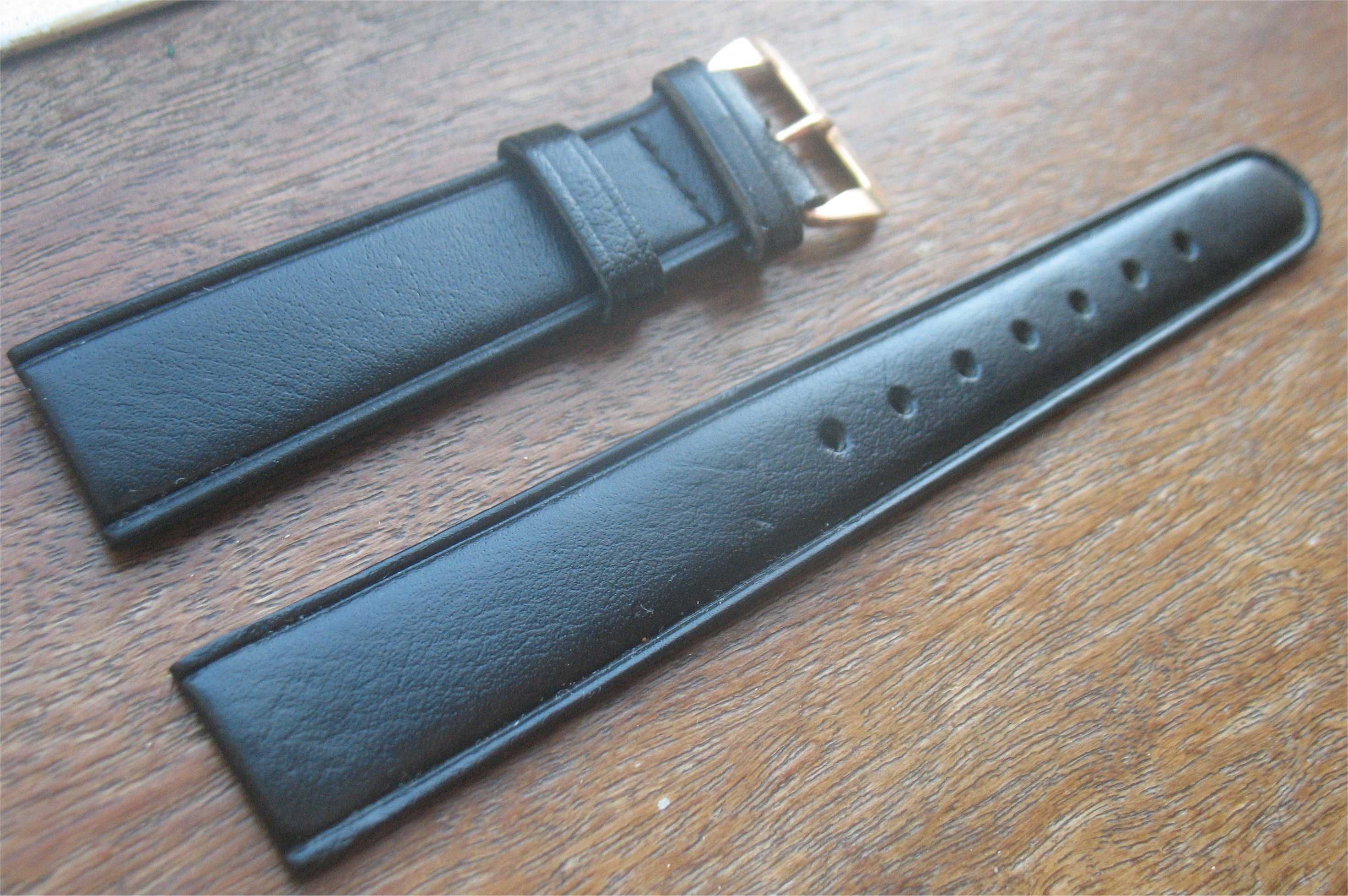 Bracelete Vintage para Relógios Antigos - Olma Swiss - Preta - 16mm