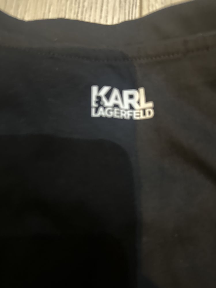 Czarno - transparentna koszulka Karl Lagerfeld