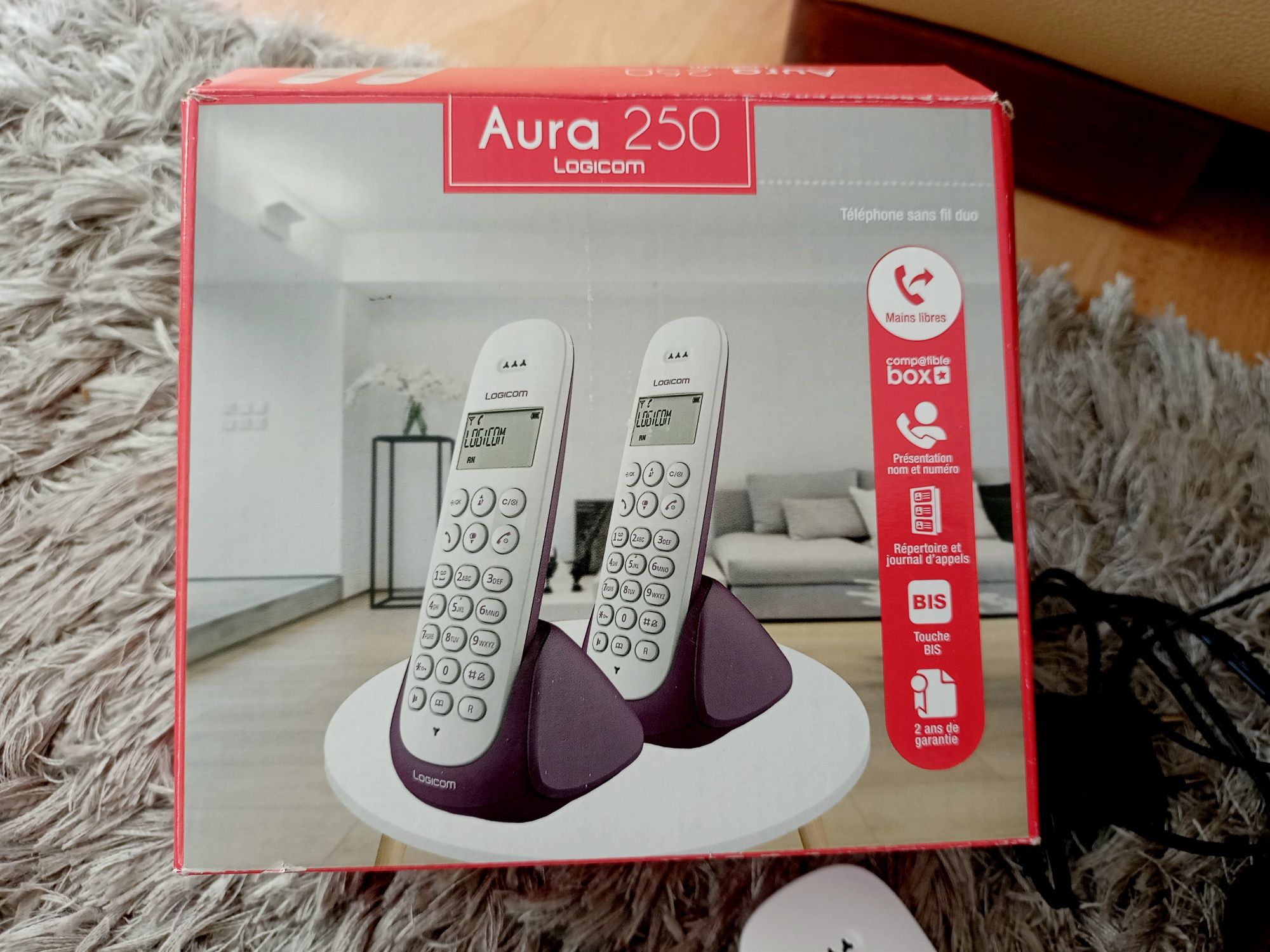 Logicom Aura 250 dwa telefony stacjonarne