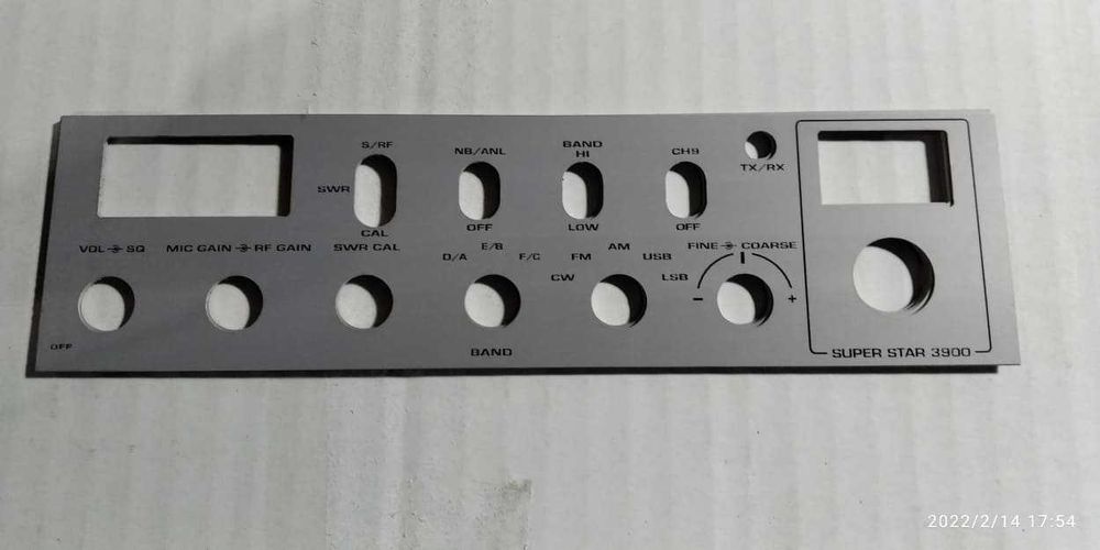 Frentes de rádio em Alumínio