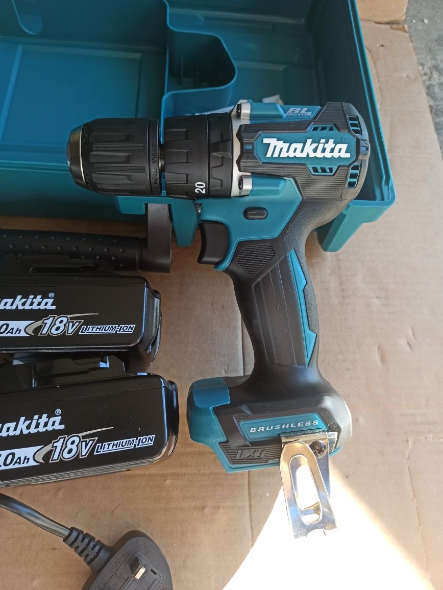 Zestaw Makita mocny wkrętarka DHP487+Zakrętarka DTD157+2 Baterie 5.0ah