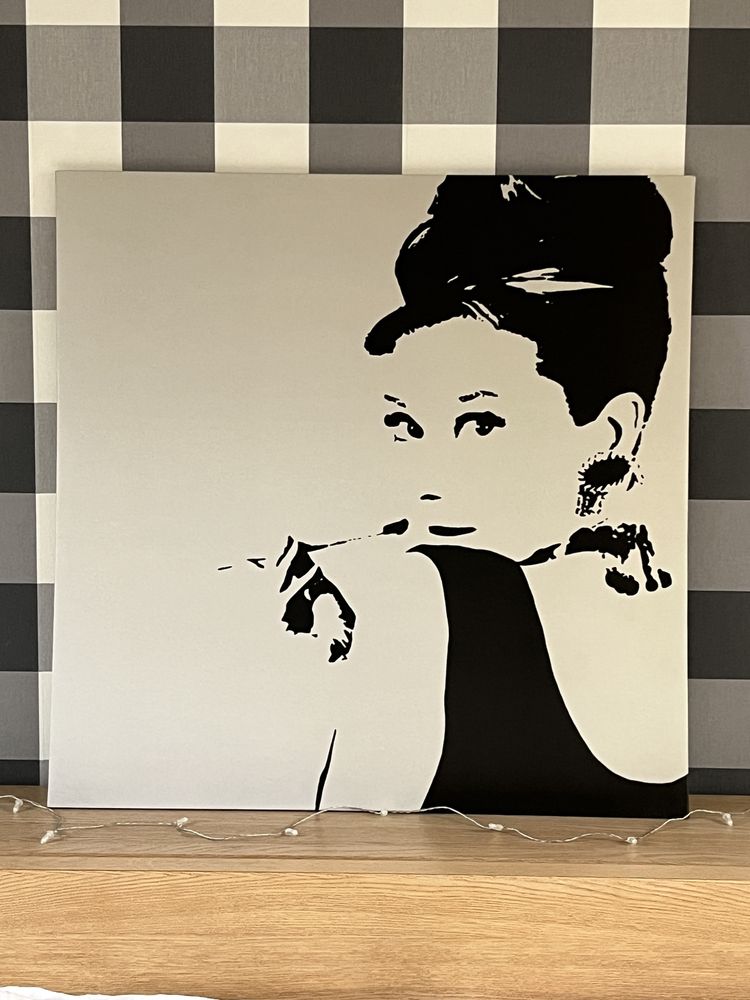 Obraz 90x90cm IKEA Pjatteryd Audrey Hepburn