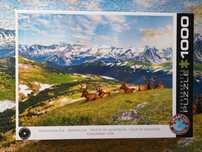 puzzle Eurographics 1000 el. USA, Góry Elk, stan idealny (raz ułożone)